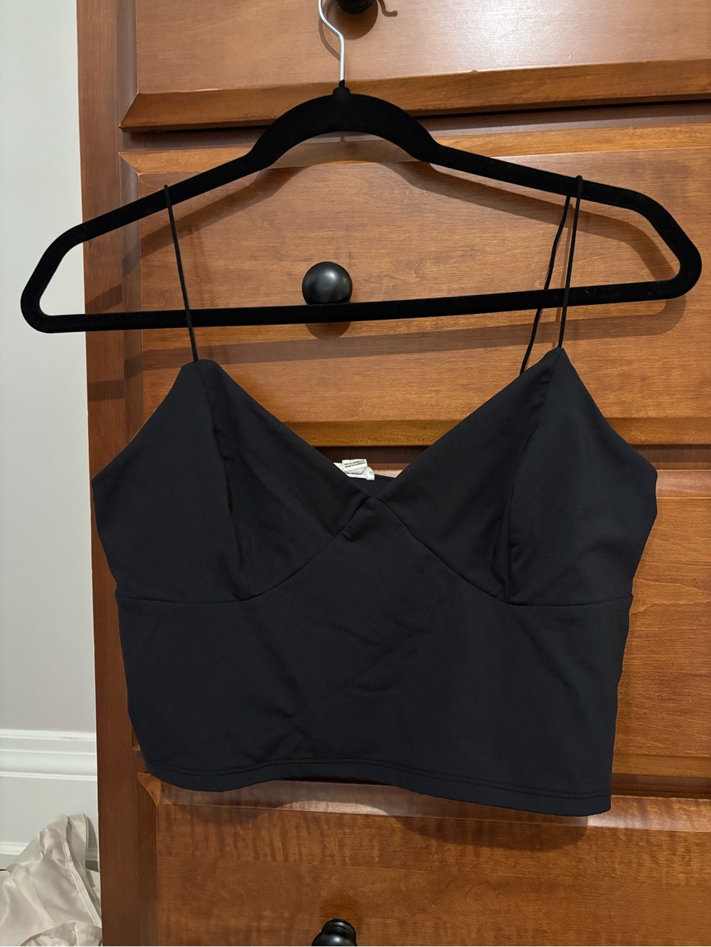 Garage Black Spaghetti-Strap Bralette Tank